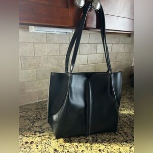 Black Leather Handbag